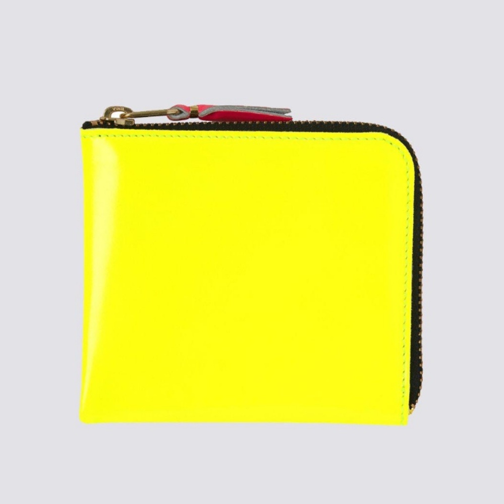 Comme des Garçon Super Fluo Half Zip Wallet